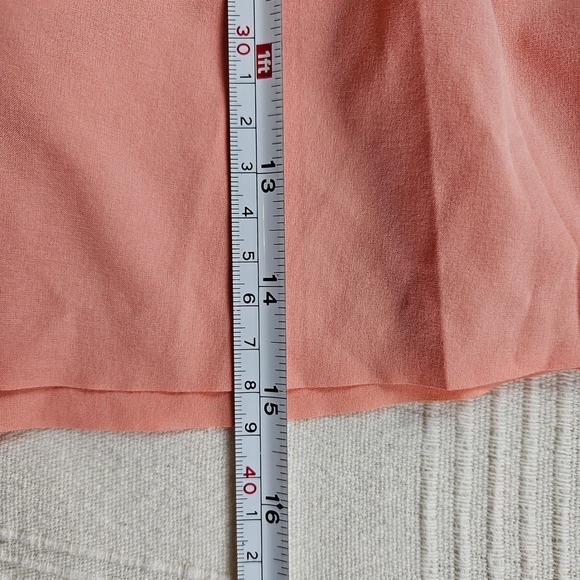 Nike Dri Fit Tennis Skirt Shorts Skort Peach Pink Pleated Athletic Womens L - Picture 7 of 9